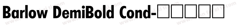 Barlow DemiBold Cond字体转换